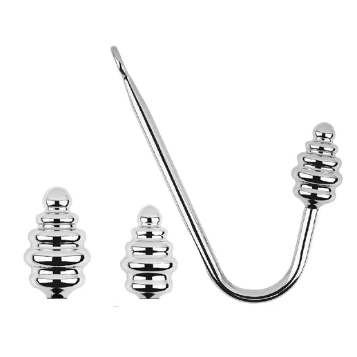 Screw-in GreatBenefit 8826 Hook Anal Ribbed Set 0818
